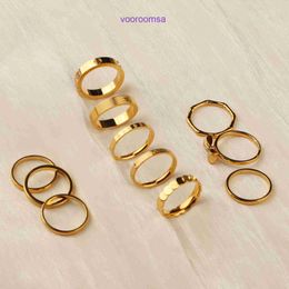 Carter Design Women Bead Rings Luxury Jewellery for Lady Gift Gold Ring Collection Exquisite and Light Cold High Grade Sensible With Original Box