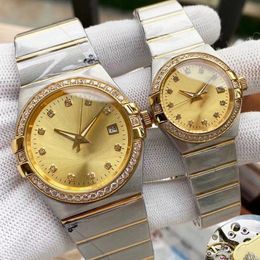 designer womens watch luxury automatic mechanical diamond watch 38mm 28mm dial folding buckle stainless steel sports watch fashionable womens watch