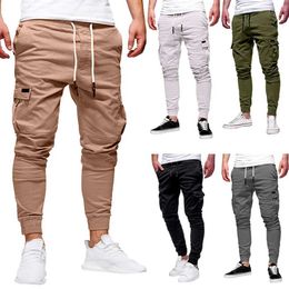 Men's Pants Casual mens pants fashionable large pockets hip-hop harem pants high-quality outerwear sports pants soft mens joggers mens Trousers PantalonesL2404