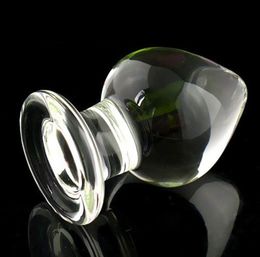 Dia55mm transparent glass anal balls anus plugs dilator big butt plug g spot stimulator buttplug sex toys products T2009159982098