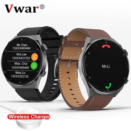 Watches VWAR DT3 Pro Max Smart Watch Men Wireless Charger NFC Smartwatch Bluetooth Call GT3 Fitness Bracelet Man for Huawei Samsung 2022