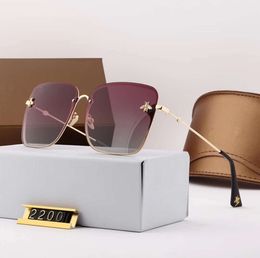 2024 Brand design Sunglasses women men designer Good Quality Fashion metal Oversized sun glasses vintage female male 887