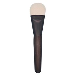 Brushes B109 Professional Handmade Makeup Brush Soft Saibikoho Goat Hair Flat Round Foundation Brush Ebony Handle Make Up Brushes