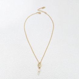 Pendant Necklaces Kfvanfi Beautiful Notes White Zircon Beads Fashion Women's Necklace Birthday Gift