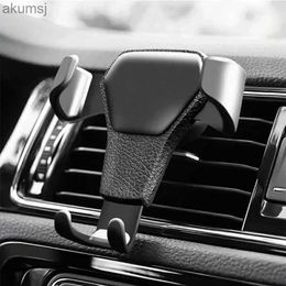 Cell Phone Mounts Holders Gravity Car Mount Cell Phone Holder Air Vent Clip Holder for Cell Phone Mobile Smartphone GPS Support 13 12 Samsun YQ240110