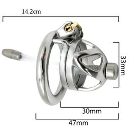 Servant sm chastity strap silicone duct horse eye stick penis Chastity Cage7589826