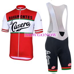 NEW 2017 cycling jersey LA CASERA kit bike clothing wear bib shorts gel pad riding MTB road ropa ciclismo cool NOWGONOW tour man c205S