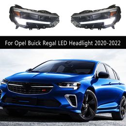 Car Head Lamp DRL Daytime Running Light For Opel Buick Regal LED Headlight 20 22 Streamer Turn Signal Indicator Lighting Assembly