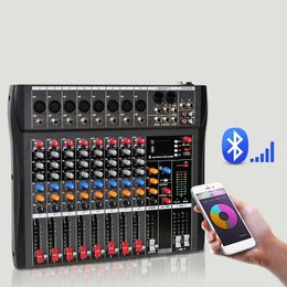 Mixer Audio Sound Mixing Dj Controller bluetooth Table Card Professional Digital Consoles Interface Console Equipment 8 Channel 240110