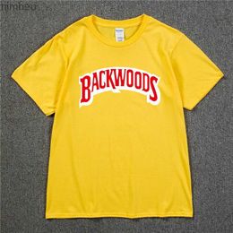 Men's T-Shirts BACKWOODS T Shirts 2022 Brand New Men Short Sleeve Cotton T-Shirt Fashion Street Hip Hop Rock Streetwear Men Swag TshirtL240110