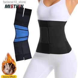 Waist Tummy Shaper MISTHIN Women's Binders And Body Shapers Neoprene Firm Double Belt Fajas Slimming Large Size Waist Grinder Corset Q240110