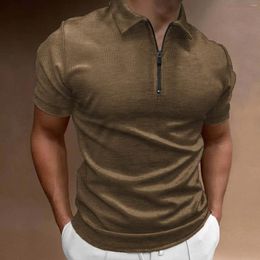 Men's T Shirts Cotton Long Sleeve Workout Shirt With Pocket For Men Mens Compression Plain Male Zipper Short