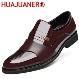 Men Leather Casual Shoes Autumn Business Formal Cover Foot Heightening 240110