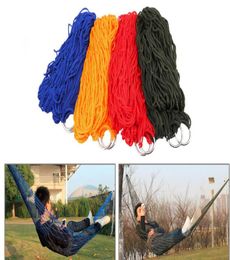 Whole Portable Garden Outdoor Camping Travel Furniture Mesh Hammock swing Sleeping Bed Nylon Hang Mesh Net for camping huntin4546108