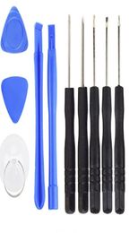 10 in 1 REPAIR PRY KIT OPENING TOOLS With 5 Point Star Screwdriver sets For IPHONE 4 6 7 8 X9901192