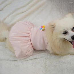 Dog Apparel Beautiful Dress Good Ductility Dress-up Solid Colors Summer Kitty Clothes Outfits