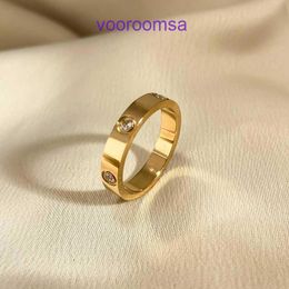 Designer Jewellery Carter Rings Korean version of hot selling shower no removal titanium steel full diamond ring female fashion personality With Original Box