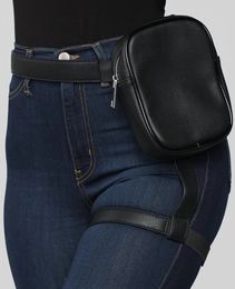 BQ Fashion INS Trendy Stylish Women Waist Leg Belt Leather Cool Girl Bag Fanny Pack For Outdoor Hiking Motorcycle 240109