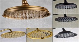 Antique Brass Shower Head Brass Rainfall Shower Faucet Head 8quot Shower Replace Head 2009258374564