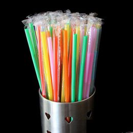 Drinking Straws 10000Pcs Plastic Sts Flexible Pp Drink St Birthday Party Event Bar Pub El Supplies Drop Delivery Home Garden Kitchen Dhst0