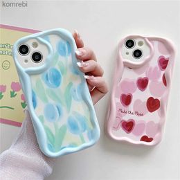 Cell Phone Cases Cute Cream Edge Heart Flower Phone Case For 11 Lite 5G NE POCO X3 Redmi Note 12 11 Pro 12S 11S 10 9 Pro A1 12C 10C CoverL240110