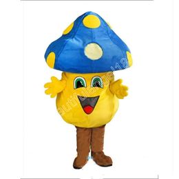 Halloween Mushroom Mascot Costume High Quality Customise Cartoon Plush Tooth Anime theme character Adult Size Christmas Carnival fancy dress