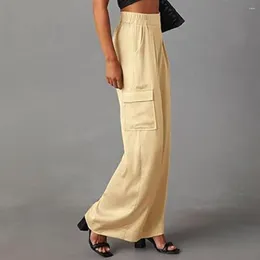 Women's Pants Women Wide-leg Overalls Style Stylish Casual Cargo With Multiple Pockets For Comfortable