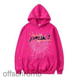 Mens Women Hoodies Young Thug High Quality Designers Hip Hop P*nk Web Puff Print Hoodie Angel Sweatshirts Heavy Fabric