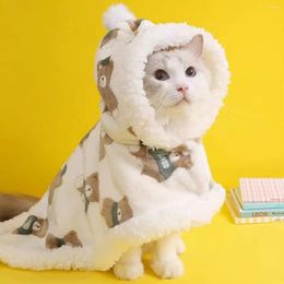 Dog Apparel Pet / Cat Clothes Autumn And Winter Clothing Warm Thick Mantle Robe Sleeping Quilt