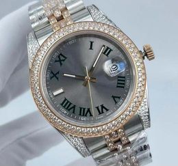 10 Style Premium quality drilling Men's Wristwatches 41mm diamond bezel Rose gold Two tones sapphire Luminous Auto Date eta 2813 Mechnaical Automatic watches