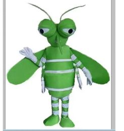 Halloween green mosquito Mascot Costume Cartoon Summer skeeter Anime theme character Christmas Carnival Party Dress Birthday Party
