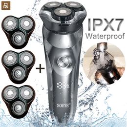 Electric Shaver for men's electric shaver Smart razor for Beard timmer IPX7 waterproof Wet And Dry shaving machine Men Shaver 240109