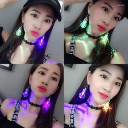 Dangle Earrings Colourful Light Bulbs For Women Funny Luminous Drop Earring Party Night Club Fashion Jewellery