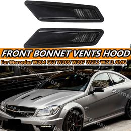 New 2PCS Engine Hood Vent Louvres For Mercedes Benz W204 C63 W205 W207 W212 W213 For AMG Sedan Coupe Air Scoop Bonnet Vent Cover