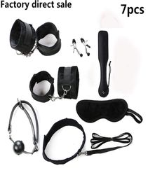 Fetish BDSM Sex Bondage Restraint Kit Games Erotic Accessories for Couples Mask Collar Mouth Gag Handcuffs Sex Toys9621654