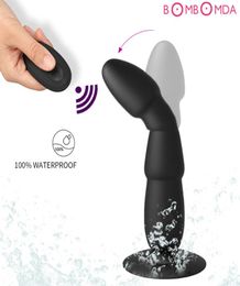 Realistic Dildo Vibrator Anal Plug Prostate Massager Suction Cup Masturbator For Man Remote Butt Plug Anal Vibrator Sex Products Y7681315