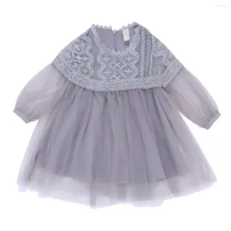 Girl Dresses Baby Toddler Flower Summer Party Baptism Christening Long Sleeve Lace Formal Dress Size 0-3 T