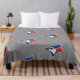 Blankets The Blue Mocking Jays Design Throw Blanket Stuffed Knitted Velvet