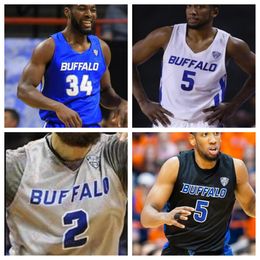 Custom NCAA Buffalo Bulls Basketball stitched jersey Any Name Number Men Women Youth Jerseys Embroidered 33 Nick Perkins 41 Brock Bertram 2 Jeremy Harris