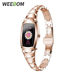 Watches 2022 New Smart Watch Women Lovely Bracelet Waterproof Heart Rate Monitor Sleep Monitoring Ladies Smartwatch Connect IOS Android