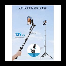 Selfie Monopods APEXEL Wireless Live Broadcast Selfie Stick Tripod Stand YQ240110