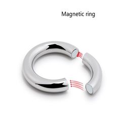 5 Size For Choose Heavy Duty Male Magnetic Ball Scrotum Stretcher Metal Penis Cock Lock Ring Delay Ejaculation Bdsm Sex Toy Men SH7743837