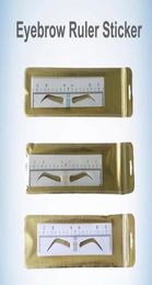 Disposable Microblading Eyebrow Ruler Sticker Tattoo Accessories Permanent Makeup Measurement Tool Shaping Eyebrow Template Stenci6002281