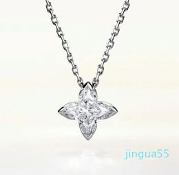 Designer 925 Sterling Silver Necklace Star Diamond Pendant Classic Charm Necklace Women Mother Exquisite Fashion Gift