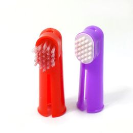 Dog Grooming 100 Sets Cat Cleaning Finger Toothbrush Mini Portable Rubber Mas For Pets Tools Drop Delivery Home Garden Pet Supplies Dh9Sm