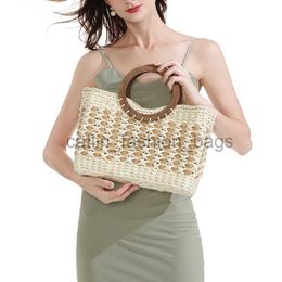 Totes Retro str bag corn skin hand-woven beach Mori series large-capacity seaside vacationcatlin_fashion_bags