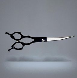 Hair Scissors 65 Inch Left And Right 440C Japanese Stainless Steel Grooming Curved Blade Dog6480804