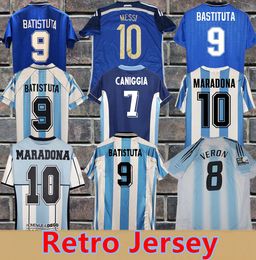 1978 1986 1998 Argentina Retro Soccer jersey Maradona 1996 2000 2001 2006 2010 1994 KIDS Kempes Batistuta Riquelme HIGUAIN KUN AGUERO CANIGGIA AIMAR Football Shirts