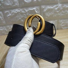 Fashion designer belt gold silver bronze black buckle black leather belts box292o