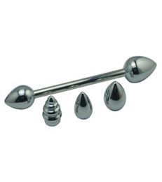 Replacable Four Balls Metal Double head Anal Hooks Butt Plug Strap On Sex Toys For Couple with Anus Stimulation4449438
